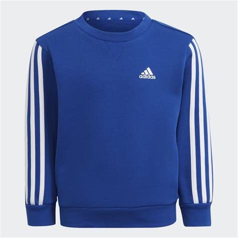 blau weißer adidas pullover